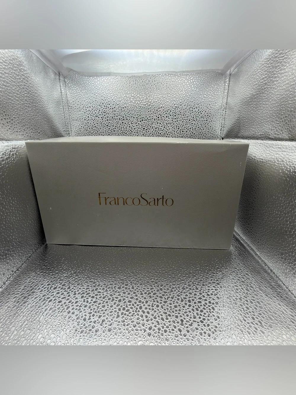 Franco Sarto Beige Suede Wedge Slide Sandals